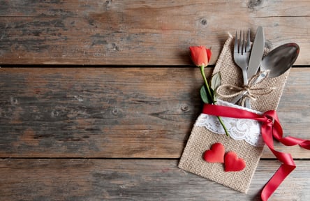 Valentines place setting