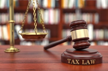 gavel and ruling on tax law